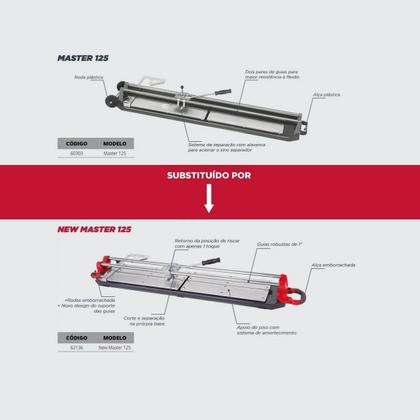 Imagem de Cortador Riscador de Piso e Porcelanato 125cm New Master 125 Cortag
