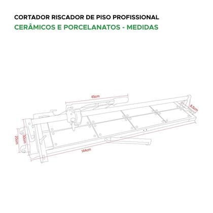 Imagem de Cortador Riscador Pisos E Porcelanato Profissional 125cm