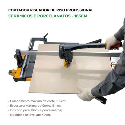 Imagem de Cortador Riscador Pisos E Porcelanato Profissional 165cm