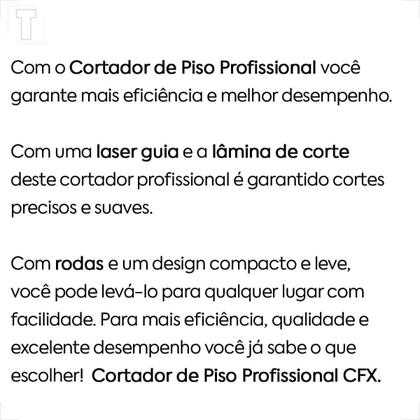 Imagem de Cortador Riscador Pisos Porcelanato Grande CFX 125cm