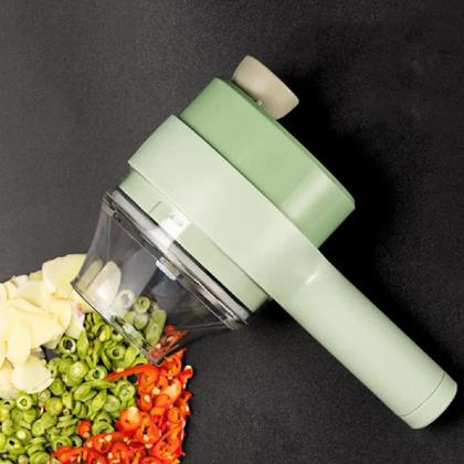 Imagem de Cortador Triturador Eletrico para Vegetais e Carnes Multifuncional USB Escova