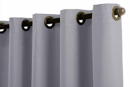 Imagem de Cortina 2,60m x 1,40m Para Quarto Com Varão Incluso Kit Completo Oxford