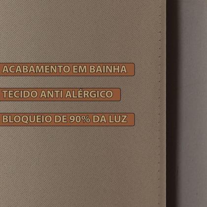 Imagem de Cortina 3 Metros Blackout De Tecido Sala Quarto Para Varão Simples