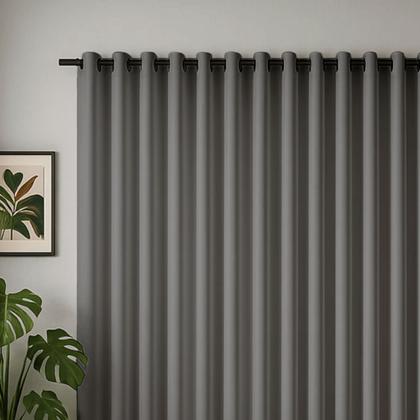 Imagem de Cortina 3 Metros Tecido Oxford Grosso 3,00 X 2,50 Largura Pra Quarto Sala Janela Varão Simples Premium