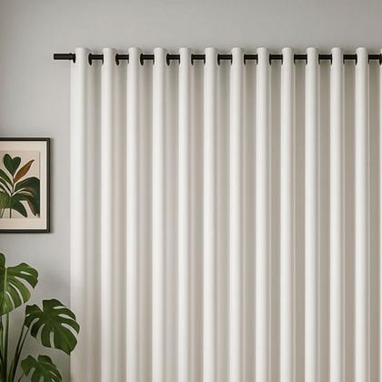 Imagem de Cortina 3 Metros Tecido Oxford Grosso 3,00 X 2,50 Largura Pra Quarto Sala Janela Varão Simples Premium