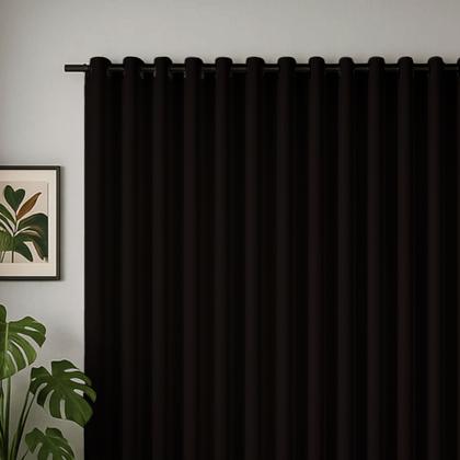 Imagem de Cortina 3 Metros Tecido Oxford Grosso 3,00 X 2,50 Largura Pra Quarto Sala Janela Varão Simples Premium