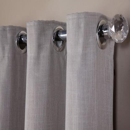 Imagem de Cortina 3,00 x 2,80 Voil Flame com Forro Blackout Várias Cores