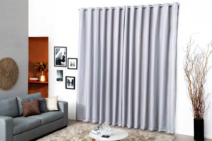 Imagem de Cortina 4,00 X 2,50 P/quarto E Sala Voil C/ Forro Microfibra