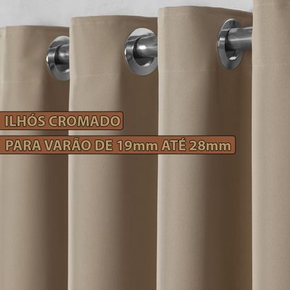 Imagem de Cortina 5 Metros Sala Blackout De Tecido Blecaute Quarto 5,00x2,70