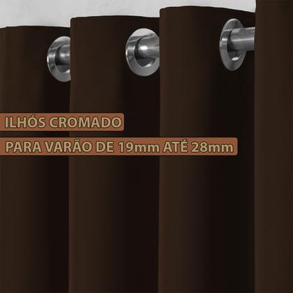 Imagem de Cortina 6 Metros Blackout De Tecido Blecaute Sala Quarto 6,00x2,70