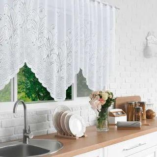 Imagem de Cortina Bando Renda Cascata Cozinha Tulipa 2,65x1,00 Sortida