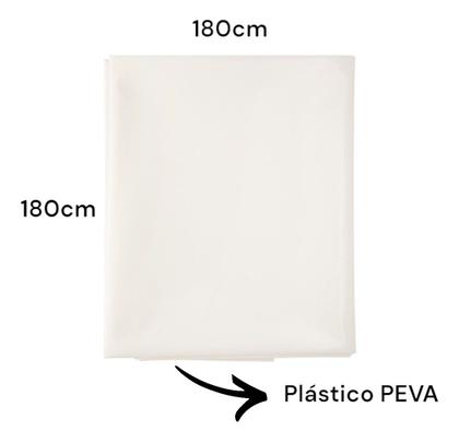 Imagem de Cortina Banheiro Box 180x180cm Resistente, Antimofo e Impermeável PVC Grossa com Ganchos Varias Estampas