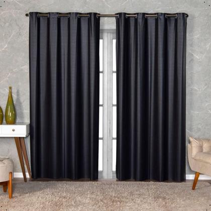 Imagem de Cortina Blackout 100% Corta Luz PVC 280cm x 230cm Com Ilhos