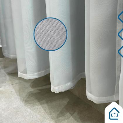 Imagem de Cortina Blackout 2,80 x 1,80 Com Voil Para Sala Quarto Escritoriol Tecido Forro Corta Luz Grosso Ilhós Cromados