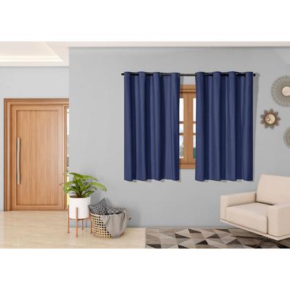 Imagem de Cortina Blackout 2,80m x 1,60m para Sala Quarto Várias Cores Janela Cozinha 100 % Blecaute