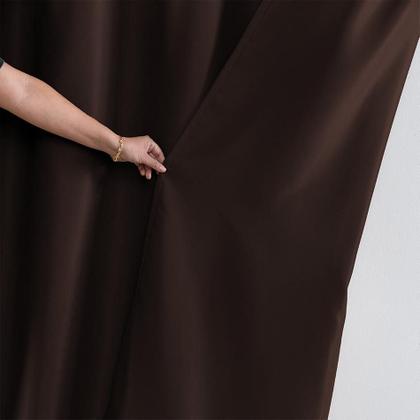 Imagem de Cortina Blackout 3,00 x 2,50 Tecido Grosso Blecaute 3 Metros Corta Luz 100% Janela Quarto Sala Varao