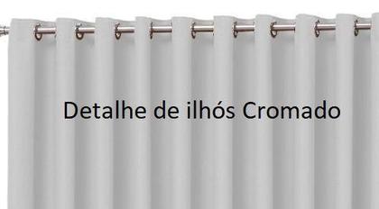 Imagem de Cortina Blackout 3m x 2,50m Corta Luz em tecido com Ilhós