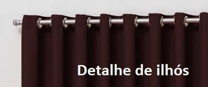 Imagem de Cortina Blackout 3m x 2,50m Corta Luz em tecido com Ilhós