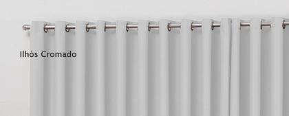 Imagem de Cortina Blackout 4m x 2,5m Corta Luz em tecido com Ilhós