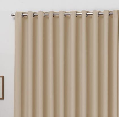 Imagem de Cortina Blackout 4m x 2,5m Corta Luz em tecido com Ilhós