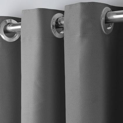 Imagem de Cortina Blackout Blecaute Quarto Sala em Tecido 2,70m x 2,30m Ilhós Cromado Solaris