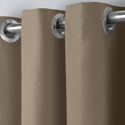 Imagem de Cortina Blackout Blecaute Quarto Sala em Tecido 3,00m x 2,50m com Ilhós Cromado Solaris