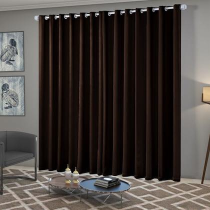 Imagem de Cortina Blackout Blecaute Quarto Sala em Tecido 3,00m x 2,50m com Ilhós Cromado Solaris