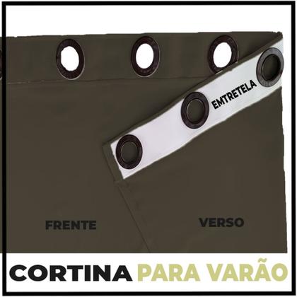 Imagem de cortina blackout Brenda corta luz 8,00 x 2,80 p sala branco