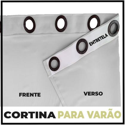 Imagem de cortina blackout Brenda corta luz 8,00 x 2,90 quarto branco