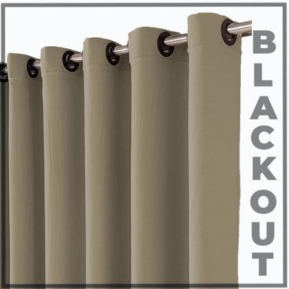 Imagem de cortina blackout Brenda quarto de janela 5,50 x 2,70 preto