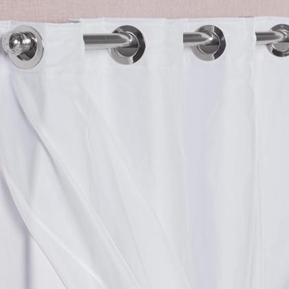 Imagem de Cortina Blackout Com Voil 2 Metros PVC 2,20x1,30 Para Varão