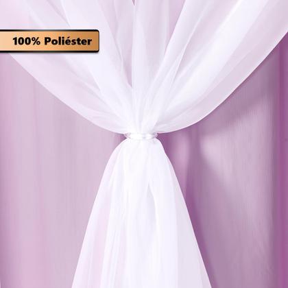 Imagem de Cortina Blackout Com Voil 2 Metros PVC 2,20x1,30 Para Varão