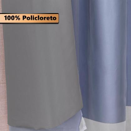 Imagem de Cortina Blackout Com Voil 2 Metros PVC 2,20x1,30 Para Varão