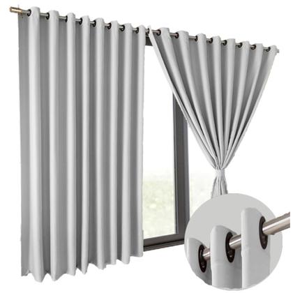 Imagem de cortina blackout de ilhiois quarto 6,00 x 2,60 Brenda branco