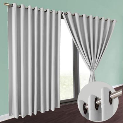 Imagem de cortina blackout de ilhiois quarto 6,00 x 2,60 Brenda branco