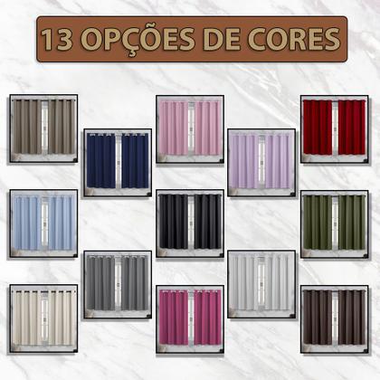 Imagem de Cortina Blackout de PVC 2,00m x 1,30m Cinza Corta Luz