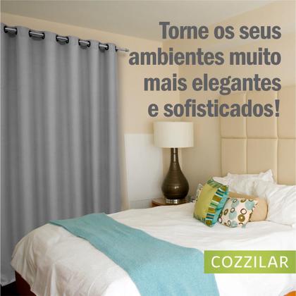 Imagem de Cortina Blackout Eclipse 4,00 x 2,60m COZZILAR - Corta Luz Total, Elegância para Sala e Quarto, Proteção e Privacidade