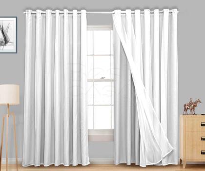 Imagem de Cortina Blackout em Tecido com Voil 3,00m x 2,70m