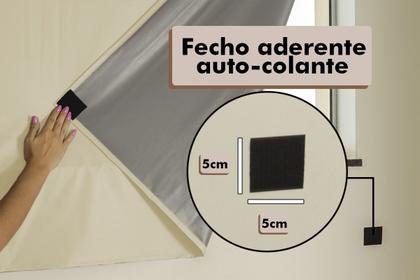 Imagem de Cortina Blackout Painel 2,15x1,35 PVC Liso Com Fecho Auto Contato