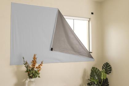 Imagem de Cortina Blackout Painel 2,15x1,35 PVC Liso Com Fecho Auto Contato