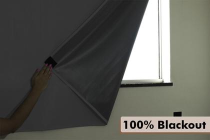 Imagem de Cortina Blackout Painel 2,15x1,35 PVC Liso Com Fecho Auto Contato