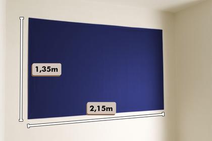 Imagem de Cortina Blackout Painel 2,15x1,35 PVC Liso Com Fecho Auto Contato