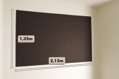 Imagem de Cortina Blackout Painel 2,15x1,35 PVC Liso Com Fecho Auto Contato