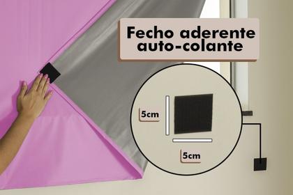 Imagem de Cortina Blackout Painel 2,15x1,35 PVC Liso Com Fecho Auto Contato