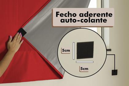 Imagem de Cortina Blackout Painel 2,15x1,35 PVC Liso Com Fecho Auto Contato