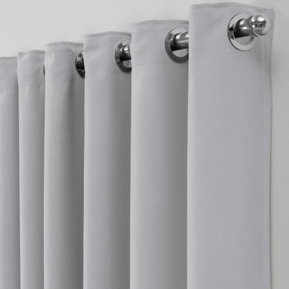 Imagem de Cortina blackout para quarto com 48 ilhóses cromados 8,00 metros 