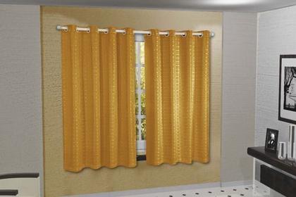 Imagem de Cortina Blackout Pvc Com Tecido Voil Xadrez 2,80 M X 1,80 M