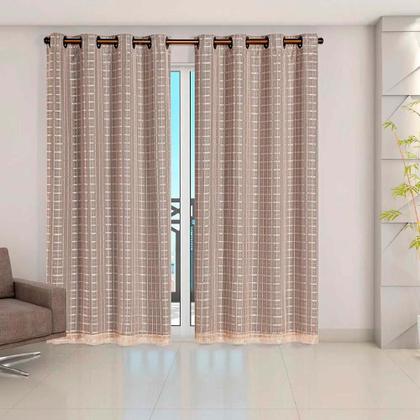 Imagem de Cortina Blackout Pvc Com Voil Tecido Xadrez 2,8 M X 2,3 M Em 4 OpÇÕEs De Cores - Casa Dona