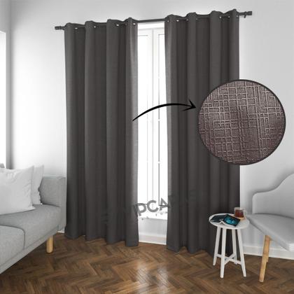 Imagem de Cortina Blackout PVC Corta Luz Sol 100% Blecaute 2,80 X 1,60 Marrom
