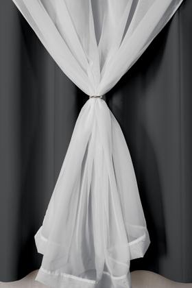 Imagem de Cortina Blackout PVC (plástico) com VOIL e Argola para Sala ou Quarto 100% Blecaute 2,00M x 1,30M